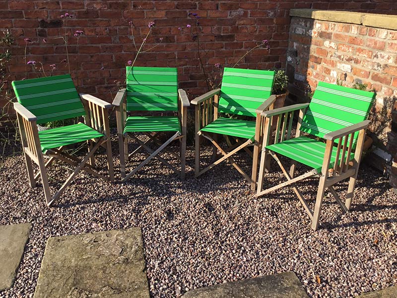 Green directors chair covers
