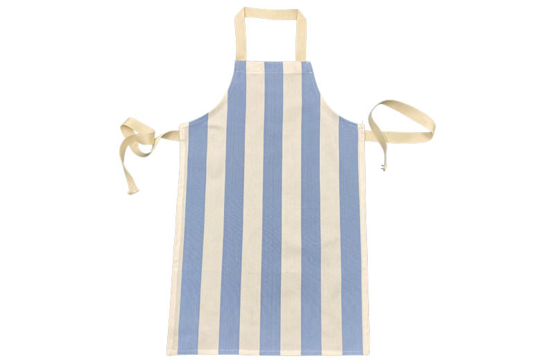 Sky Blue and White Striped Childrens Aprons
