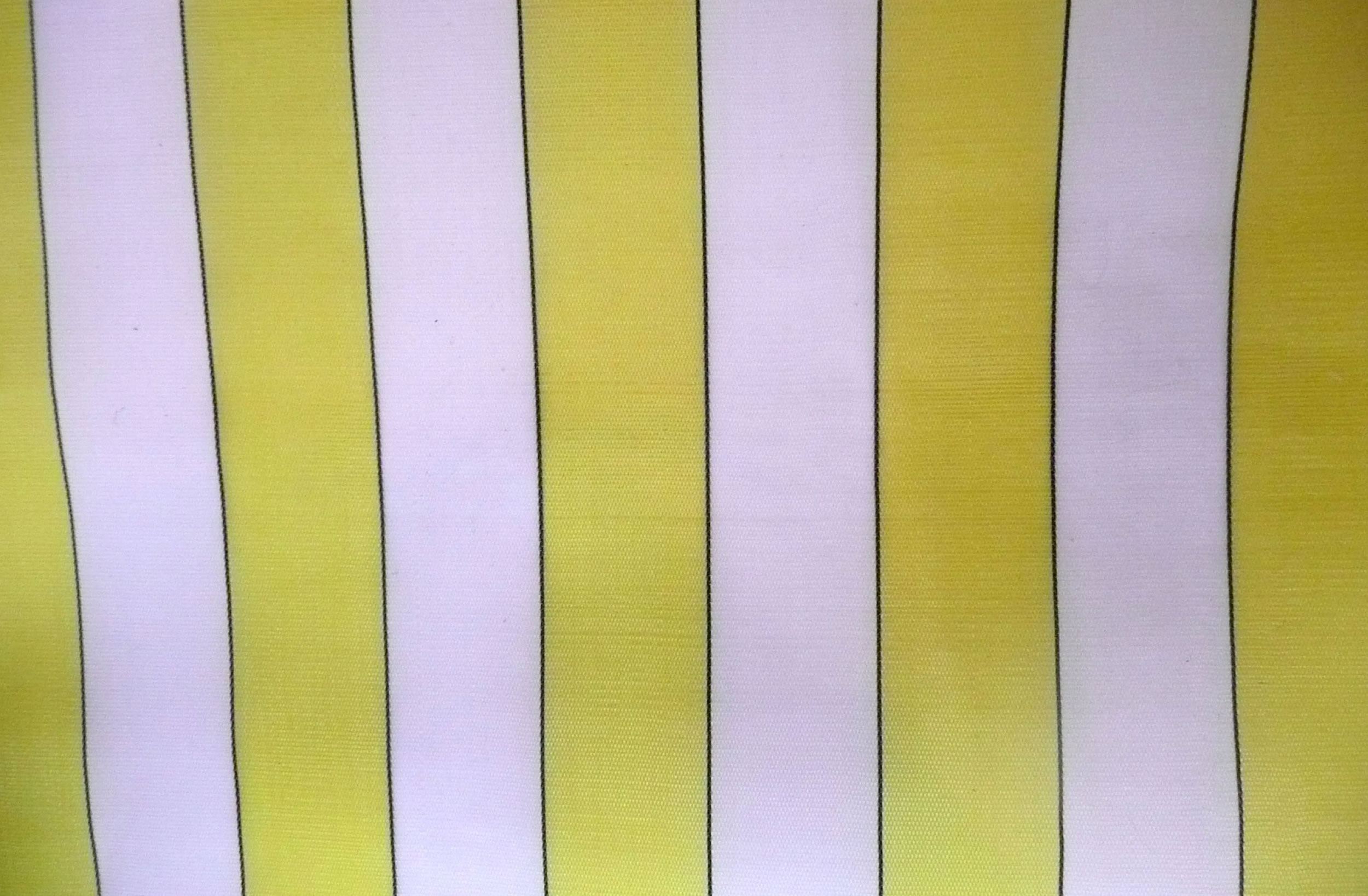 Yellow and White Waterproof Deckchair Canvas
