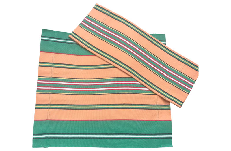 Vintage Green, Terracotta Stripe Directors Chair Covers | Replacement Director Chair Covers