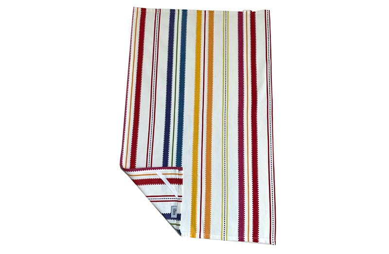 Pastel Rainbow Stripe Tea Towels