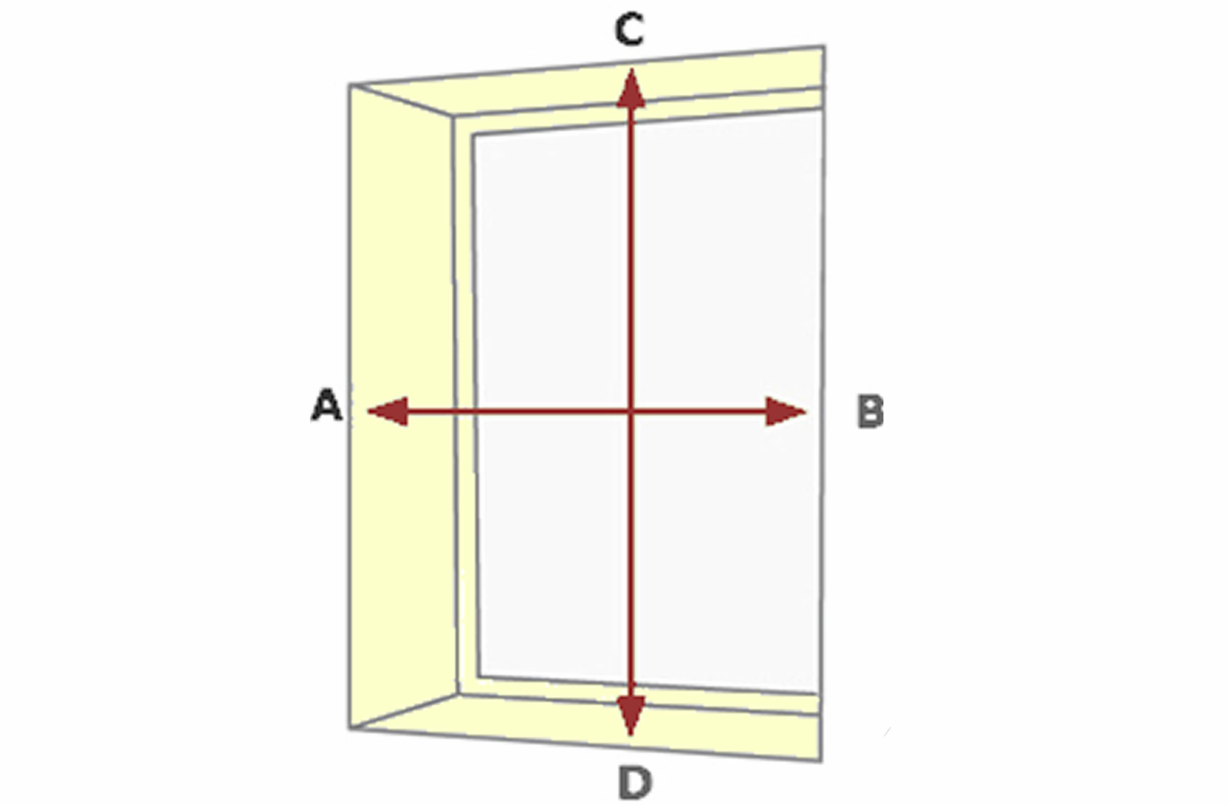 how to measure Vertical Blind Inside a Recess