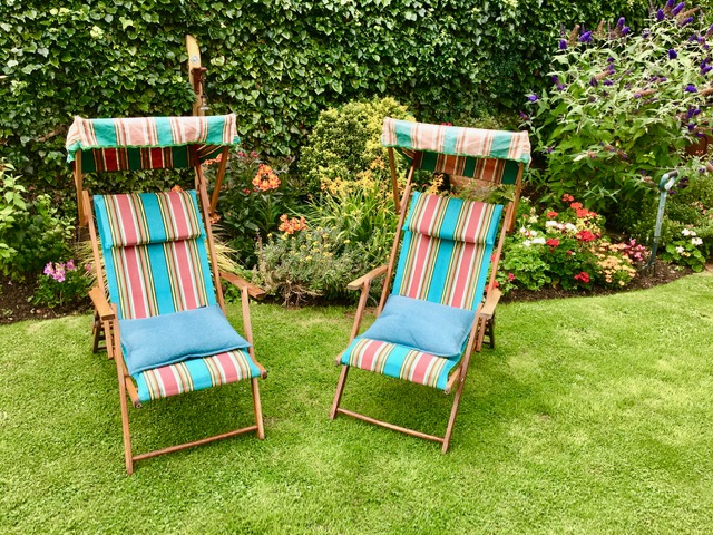 recovered vintage deckchairs
