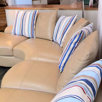 Sofa Cushions Striped