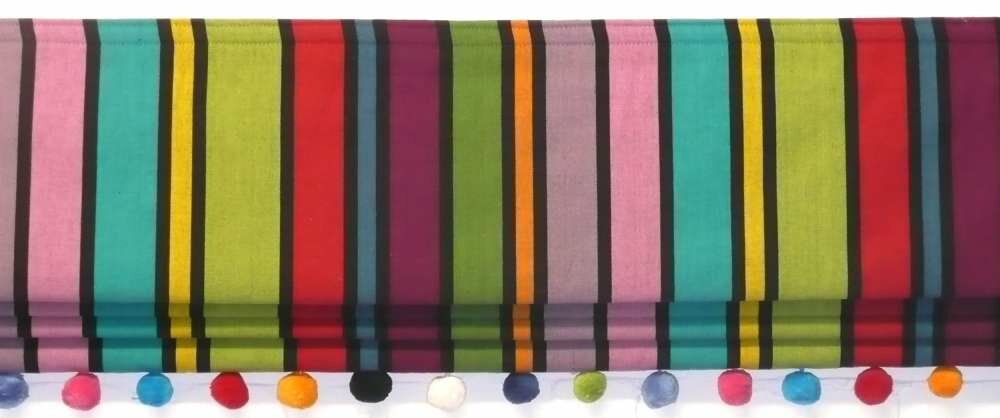 stripe roman blind