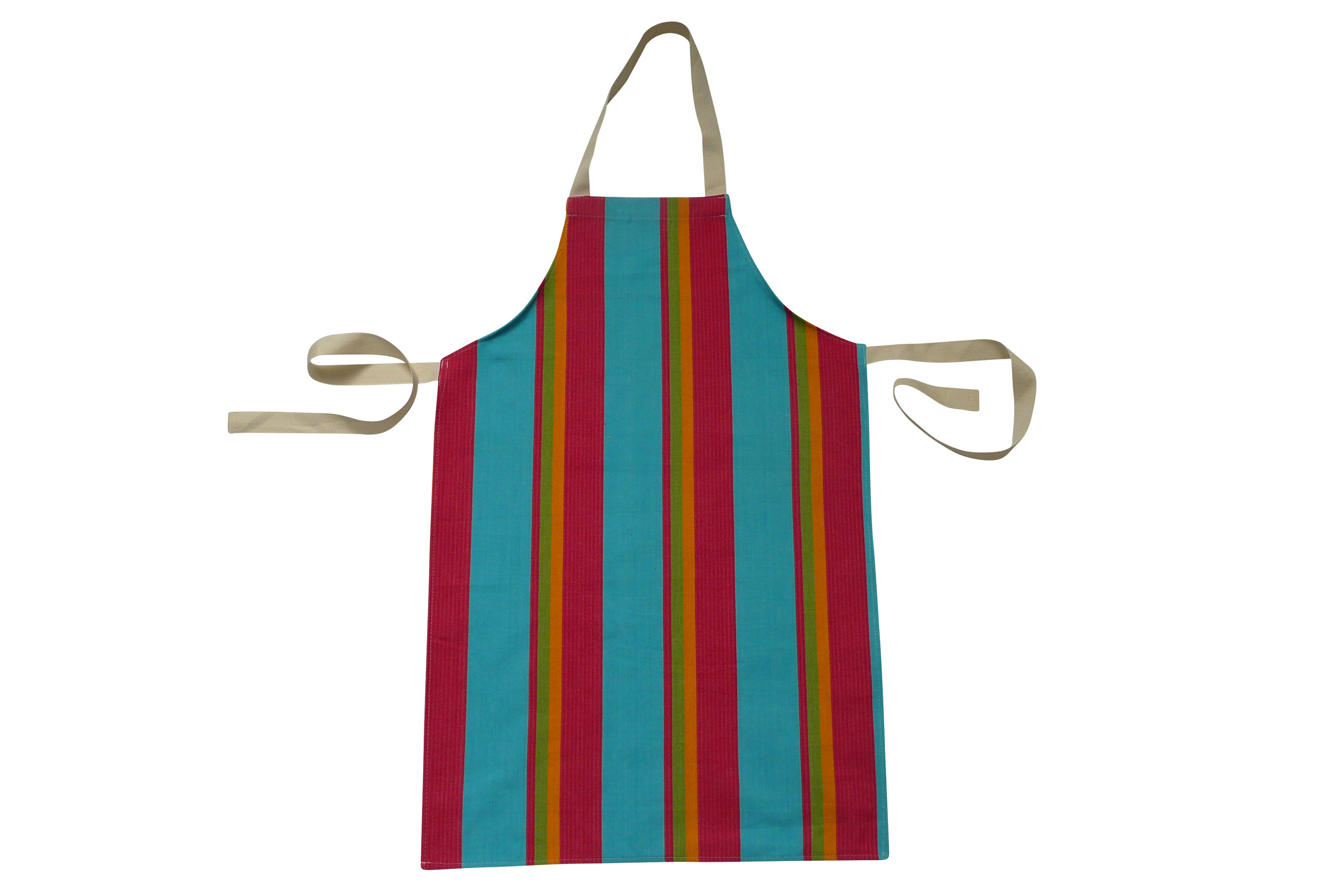 Striped Kids Aprons | Aprons for Children pink, turquoise, yellow   