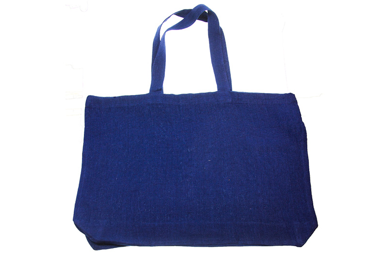 Big Blue Linen Beach Bags