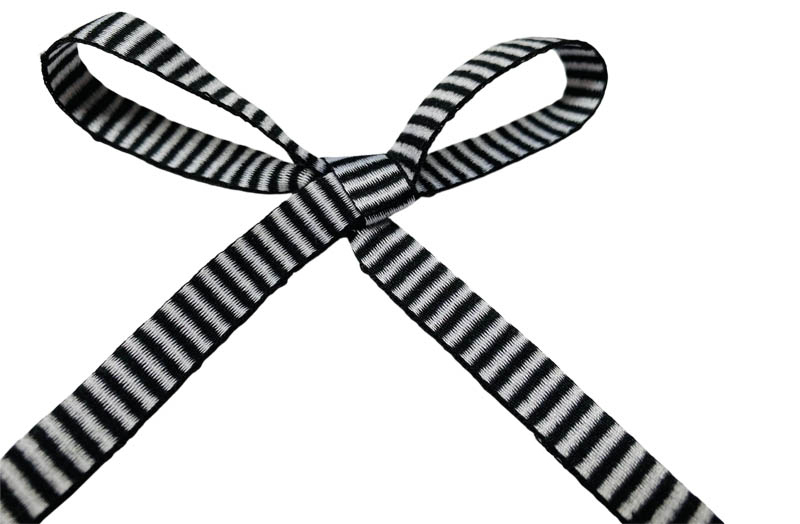 Black Striped Ribbon - Black and White Stripe Gift Ribbon | The Stripes ...