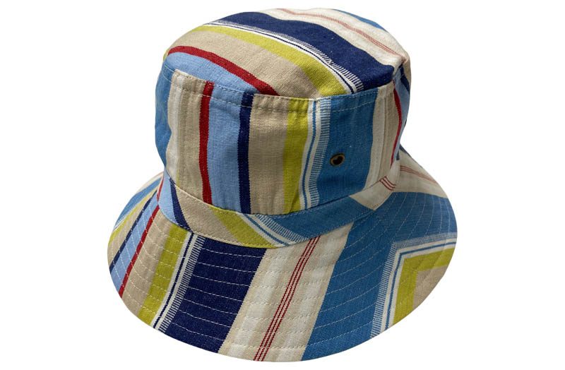 Airforce Blue Stripe Bucket Hats - Stripe Sun Hat