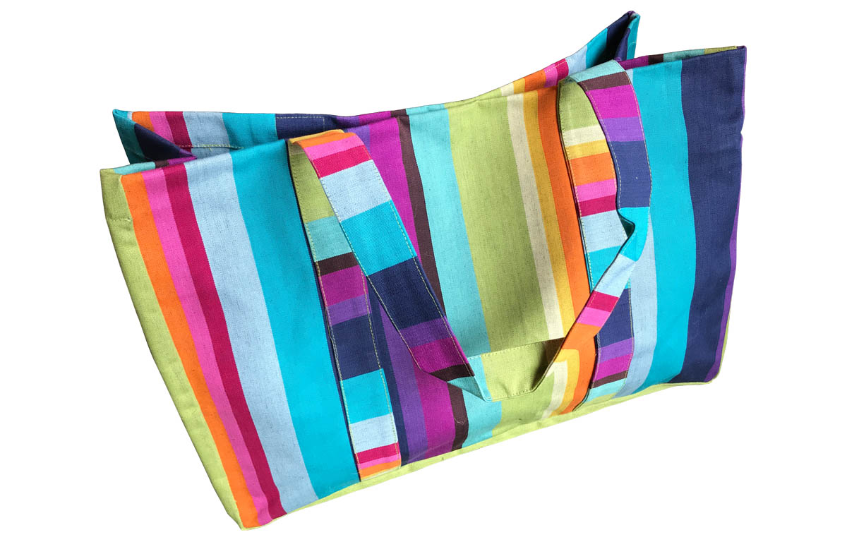 Rainbow Stripe Extra Large Beach Bag | The Stripes Company Australia