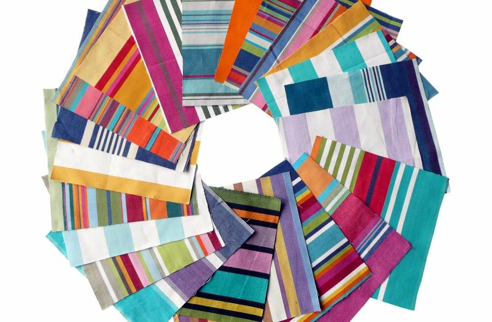 striped patchwork fabrics