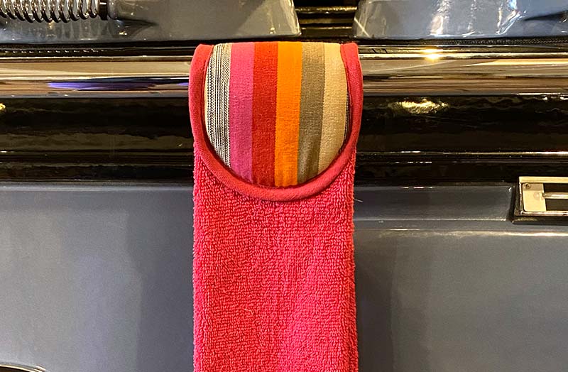 Pink Aga Towels | Pink Hanging Hand Towels for Ranges
