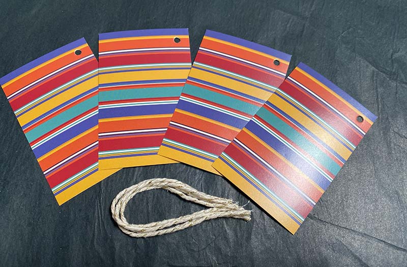 Multistripe Gift Tags from The Stripes Company
