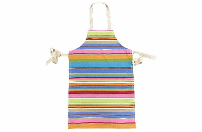 Blue Striped Kids Aprons | Blue Pink Stripe Aprons for Children