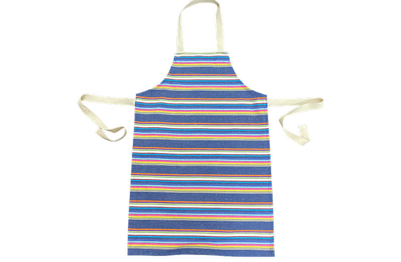 Navy blue with rainbow stripe Childrens Aprons 