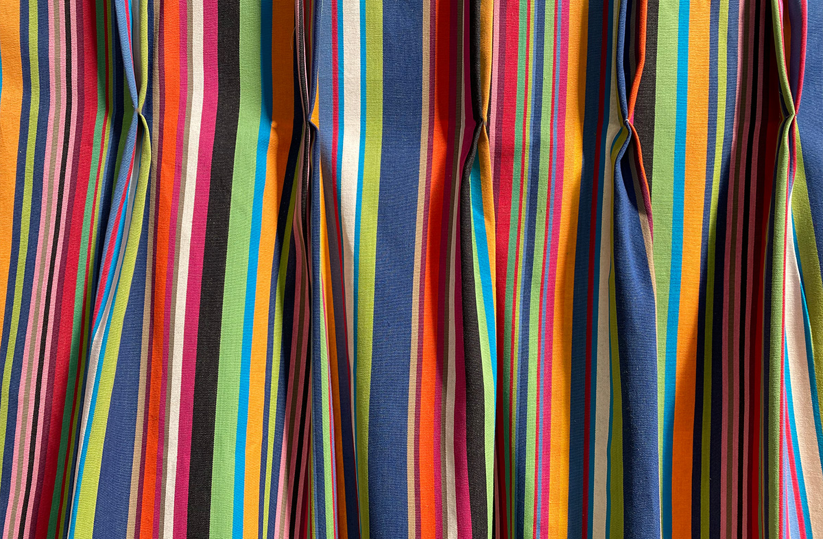 Multi Stripe Curtains with Pinch Pleats
