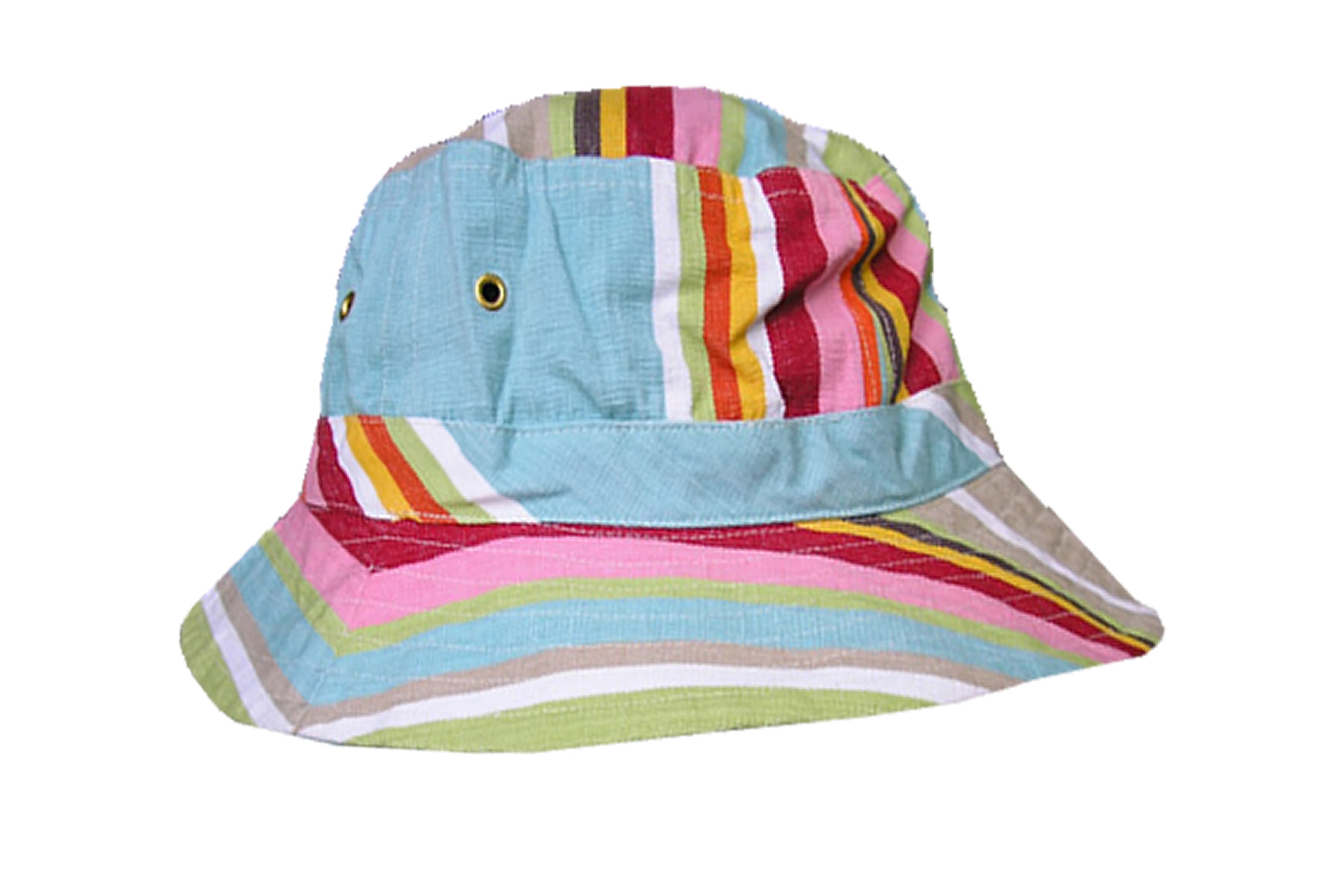 Duck Egg Blue Stripe Bucket Hats | Sun Hat Cricket Stripes | The ...