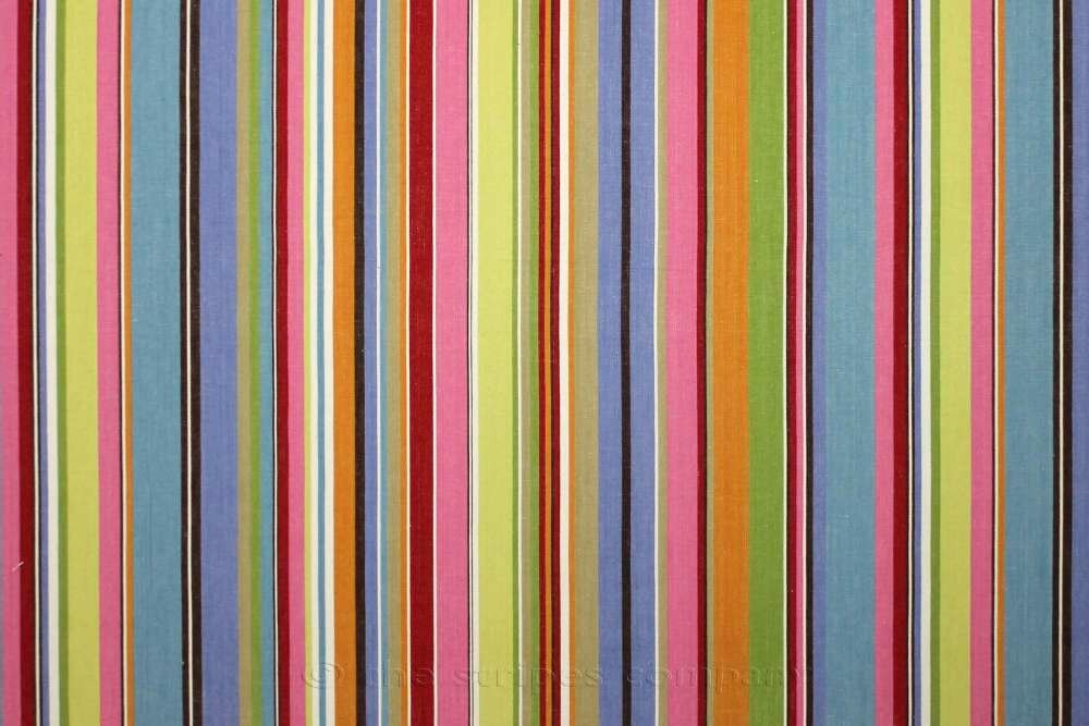 Blue Striped Oilcloth Fabrics | Wipeable Stripe Fabrics Baseball Stripes