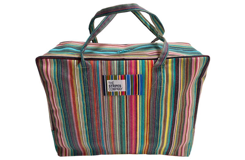Soft Case Travel Bag - Thin Rainbow Multi Stripe