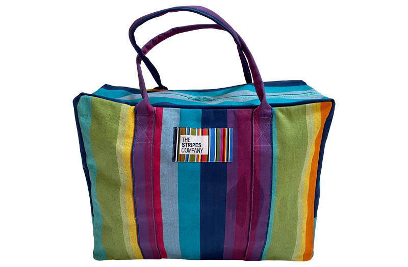 Bright Rainbow Stripe  Soft Case Stripe Travel Bags