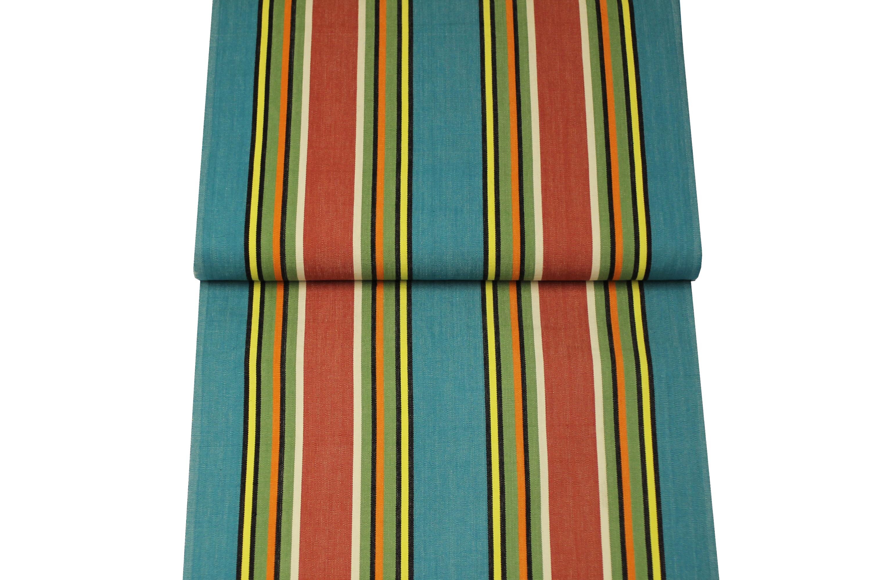 Turquoise Deckchair Canvas Vintage Archive Striped Fabrics | Vintage Deckchair Fabric Bagatelle Stripes